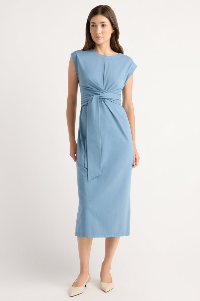 Renée | Fei Tie-Front Organic Cotton Dress in Size Small