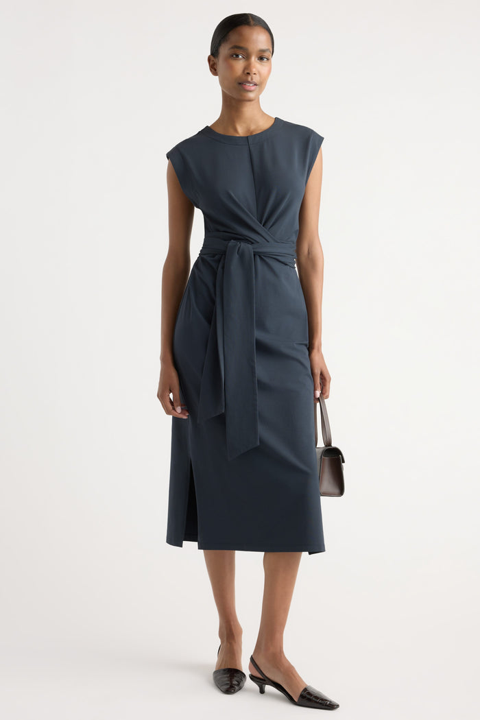 Isilda | Fei Tie-Front Organic Cotton Dress in Size Extra Small