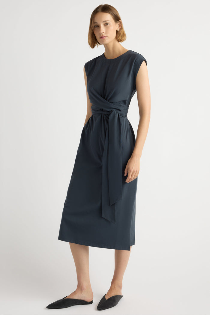 Mali | Fei Tie-Front Organic Cotton Dress in Size Small