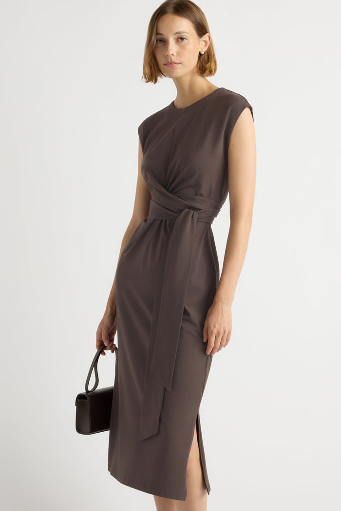 Mali | Fei Tie-Front Organic Cotton Dress in Size Small