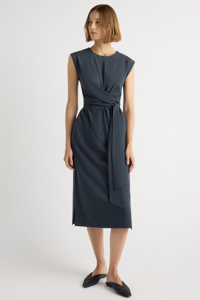Mali | Fei Tie-Front Organic Cotton Dress in Size Small