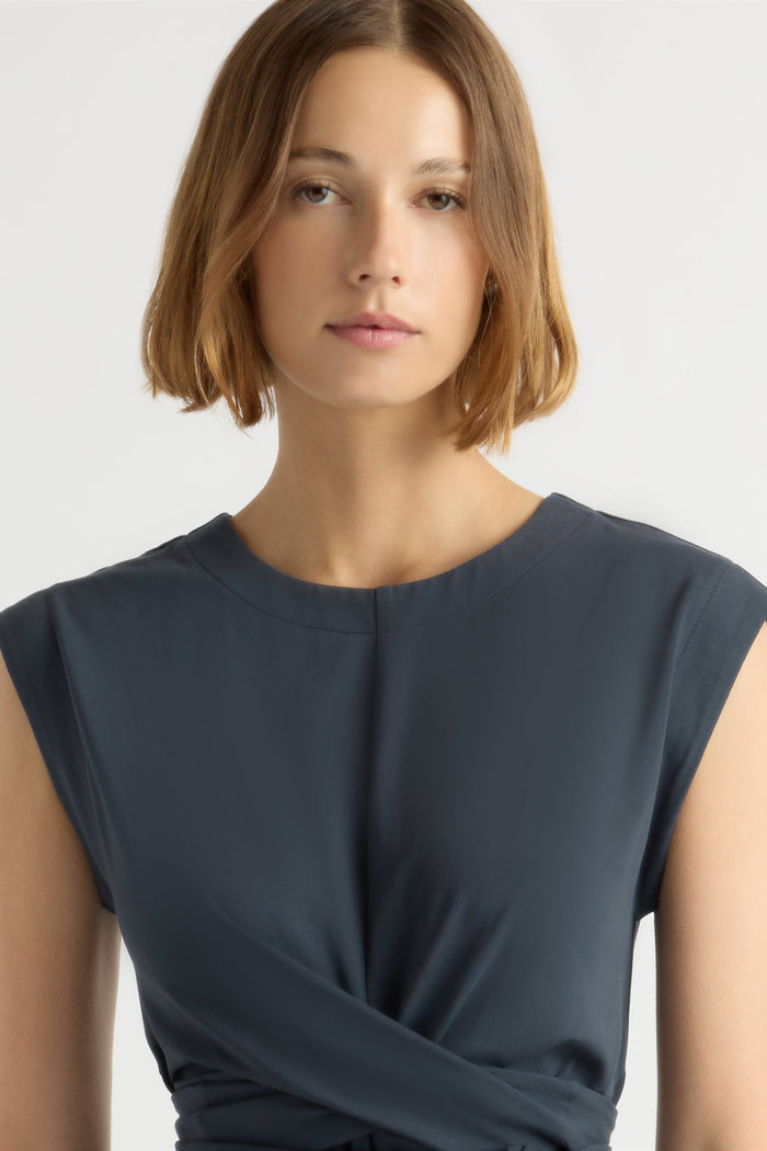 Mali | Fei Tie-Front Organic Cotton Dress in Size Small