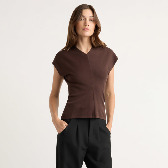 Finn Relaxed-Ruched Sweater Top