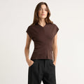 Finn Relaxed-Ruched Sweater Top