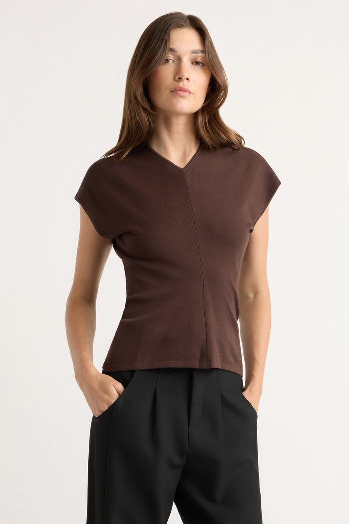Renée | Finn Relaxed-Ruched Sweater Top in Size Small