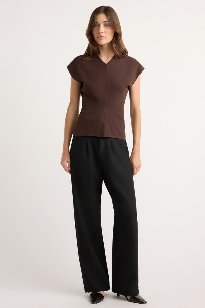 Renée | Finn Relaxed-Ruched Sweater Top in Size Small