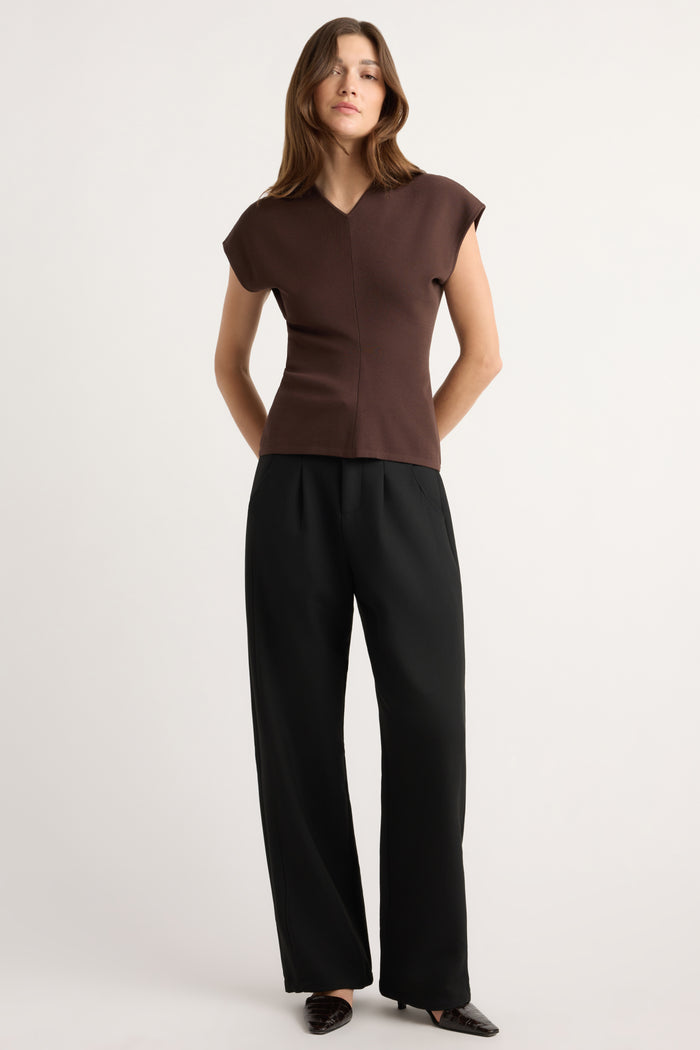 Renée | Finn Relaxed-Ruched Sweater Top in Size Small