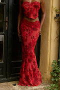 Fleurie Maxi Skirt in Rose