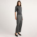 Francine Pleated Suiting Carrot-Leg Pant