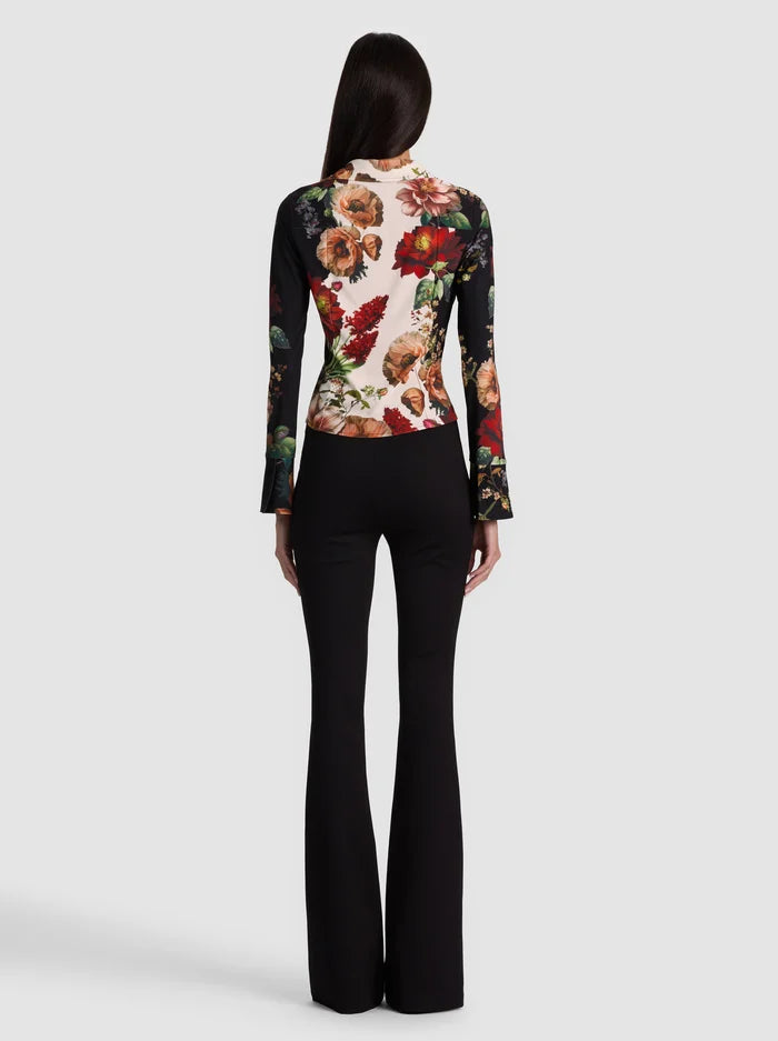 FREYA BUTTON DOWN TOP - FLORAL RADIANCE