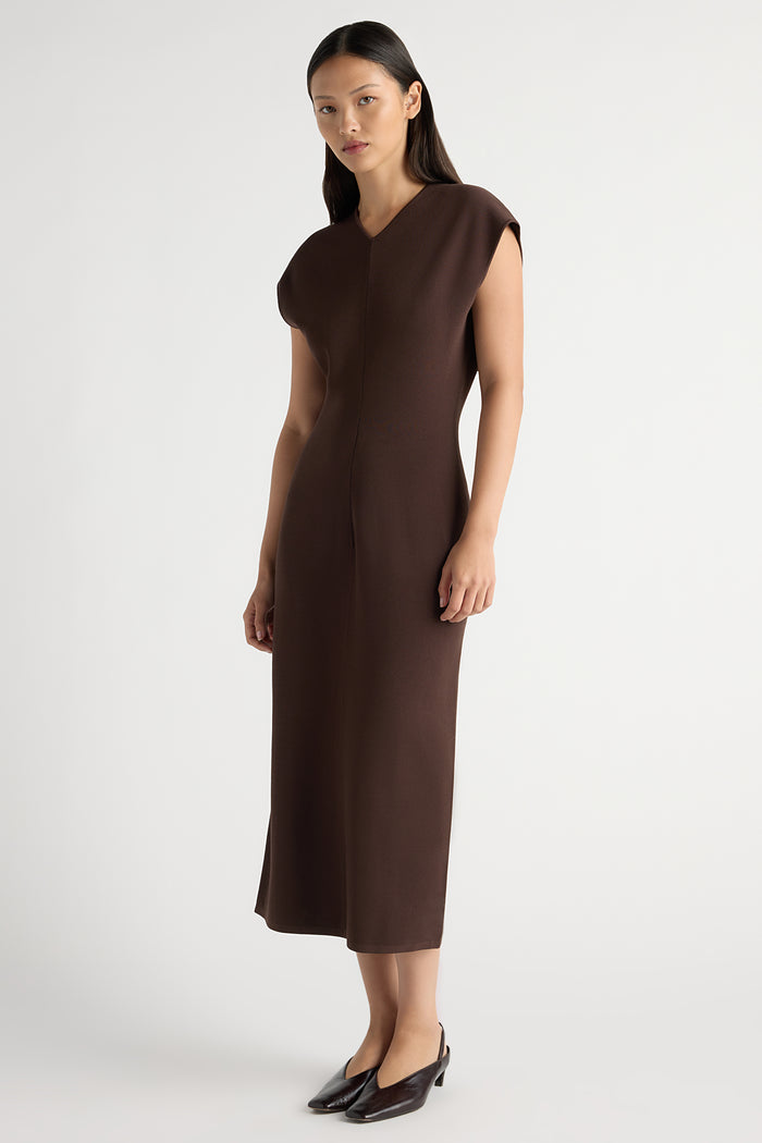 May-Li | Frida V-Neck Sweater Dress in Size Small