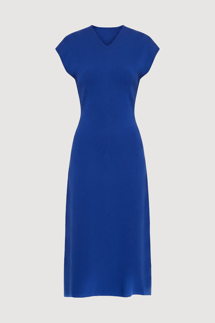 May-Li | Frida V-Neck Sweater Dress in Size Small - Flat