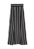 GABEL CLEAN PLEAT MAXI SKIRT - MOD PINSTRIPE