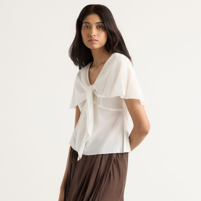 Arya | Geneva Layered V-Neck Blouse in Size Small