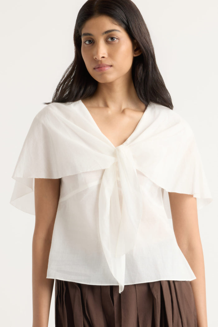 Arya | Geneva Layered V-Neck Blouse in Size Small