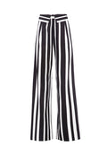 GEO HW FOLDOVER WB PANT - UMBRELLA STRIPE BLK/SFT WHITE