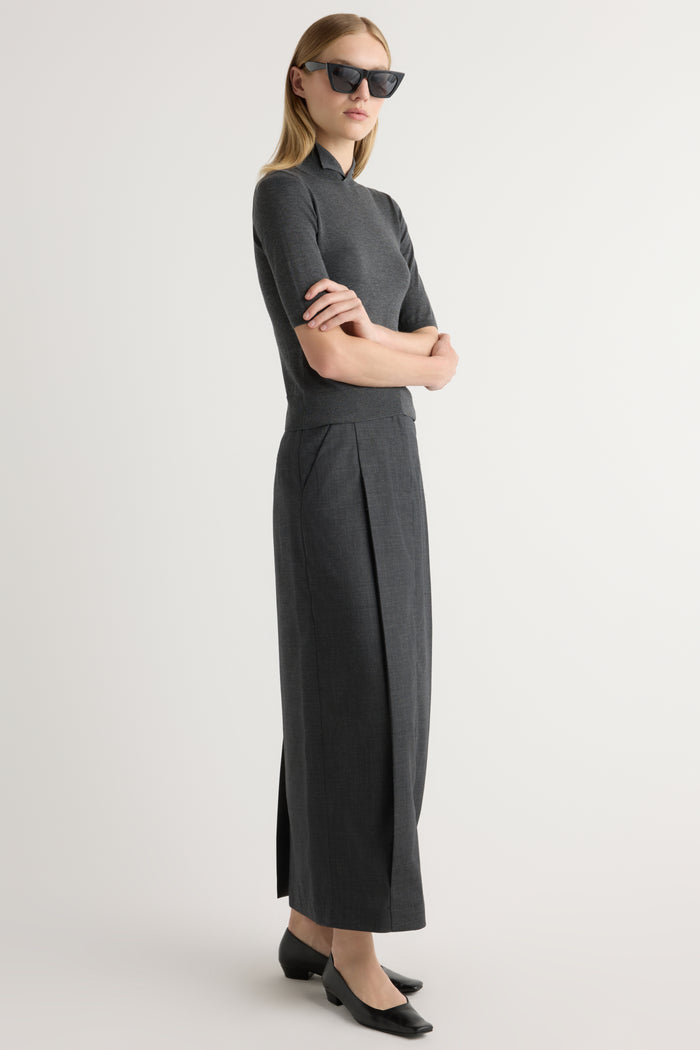 Jess | Georgina Wool-Blend Wrap Skirt in Size Small