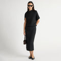 Gitte Asymmetric-Sleeve Dress