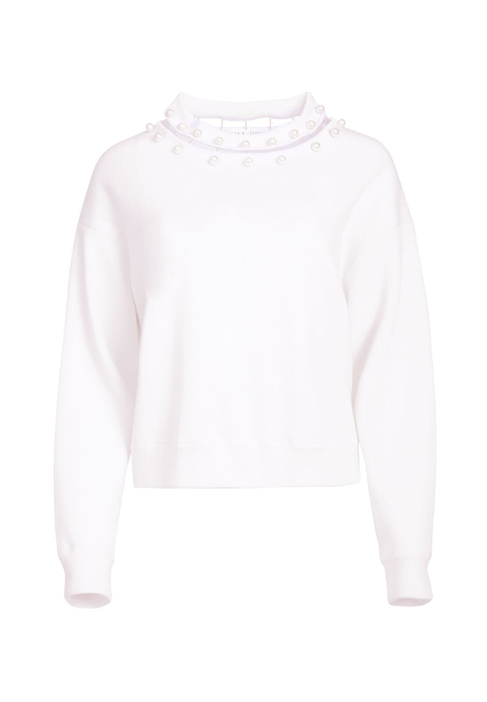 GLEESON BOXY PULLOVER - SOFT WHITE