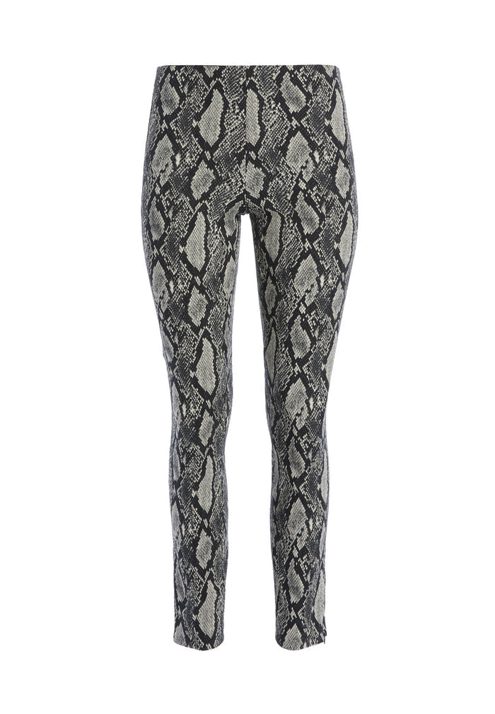 GLORIANE SNAKE SKIN PANT - BLACK/MULTI