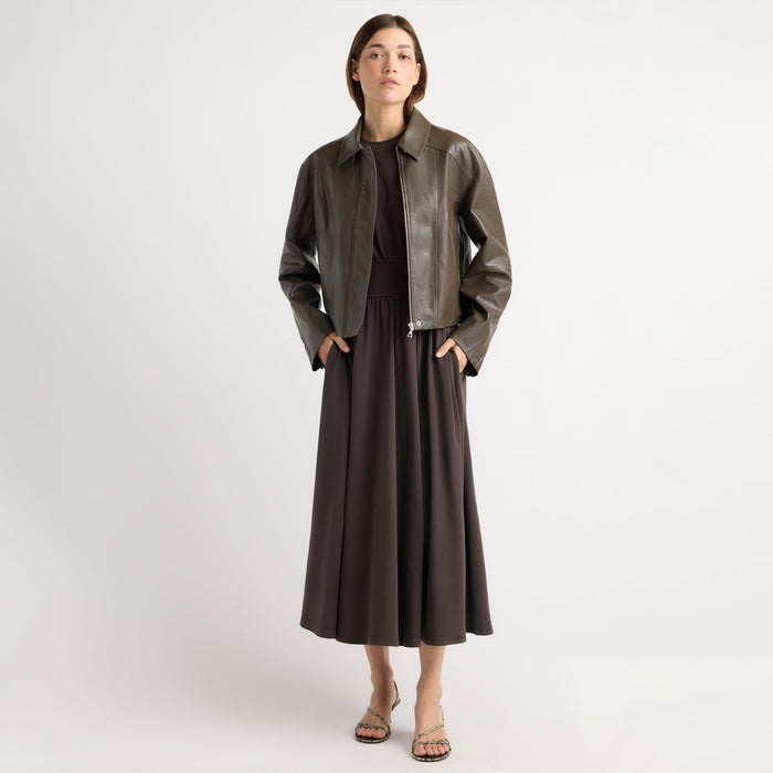 Halle Vegan Leather Jacket