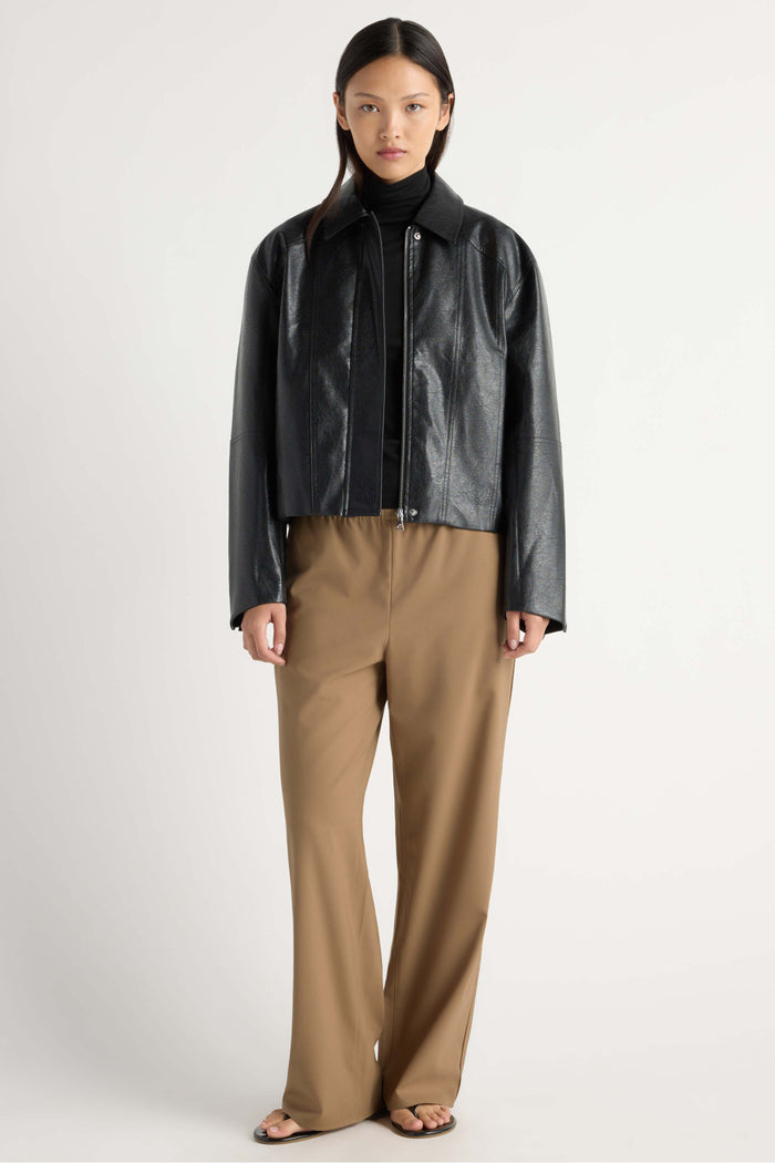 May-Li | Halle Vegan Leather Jacket in Size Small