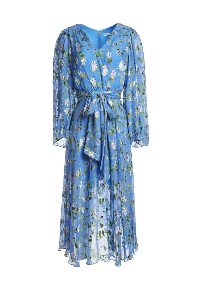 HALSEY BLLSLV MDLNGTH DS W BOW - SPRING PRIMROSE-CERULEAN