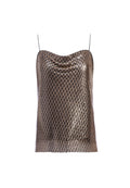 HARMON CHAINMAIL DRPY SLIPTNK - BLACK/GOLD
