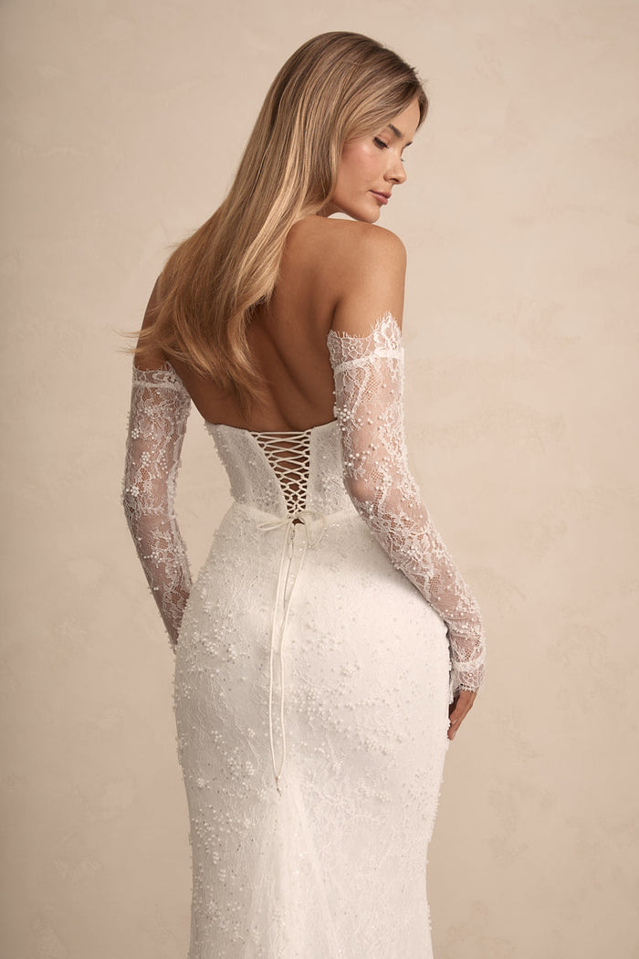 MWL Bride Haven Lace Bridal Dress in Ivory