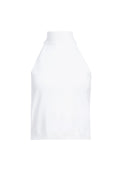 HIEDI HALTER KNIT CROPPED TOP - SOFT WHITE