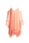 ILARIA COLD SHLDR ANGEL SLV DS - PEACH