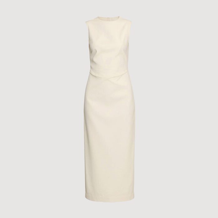 Inari Cotton Twill Boat-Neck Dress (Petite)