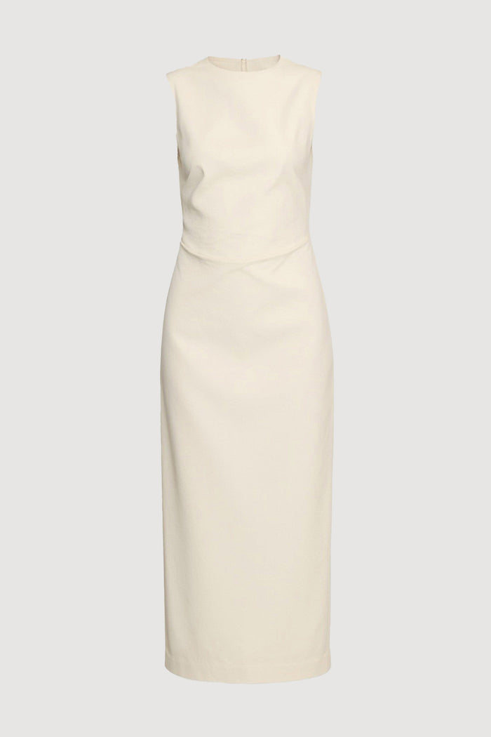 Inari Cotton Twill Boat-Neck Dress (Petite)