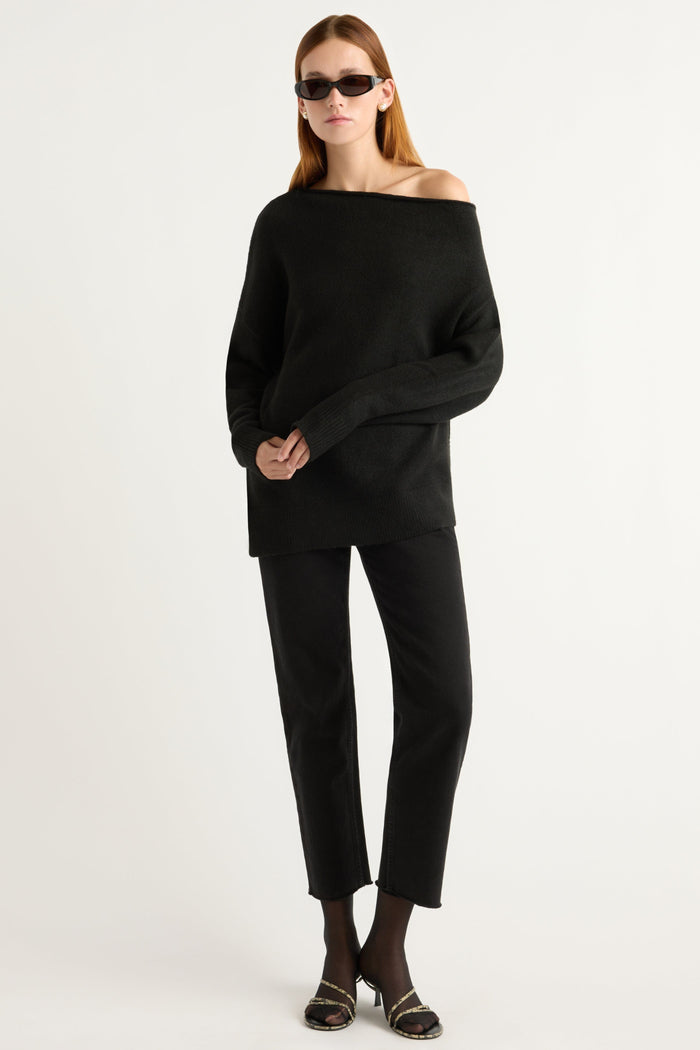 Kelsey | Iris Off-Shoulder Sweater in Size Small