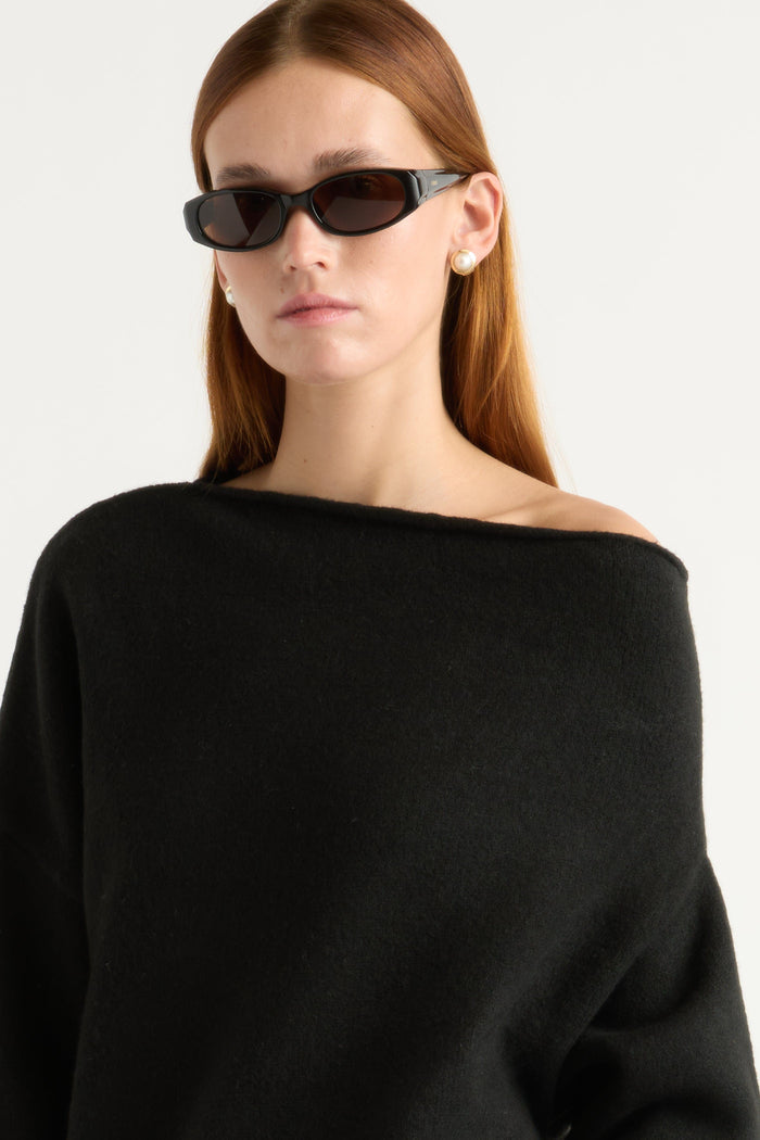 Kelsey | Iris Off-Shoulder Sweater in Size Small
