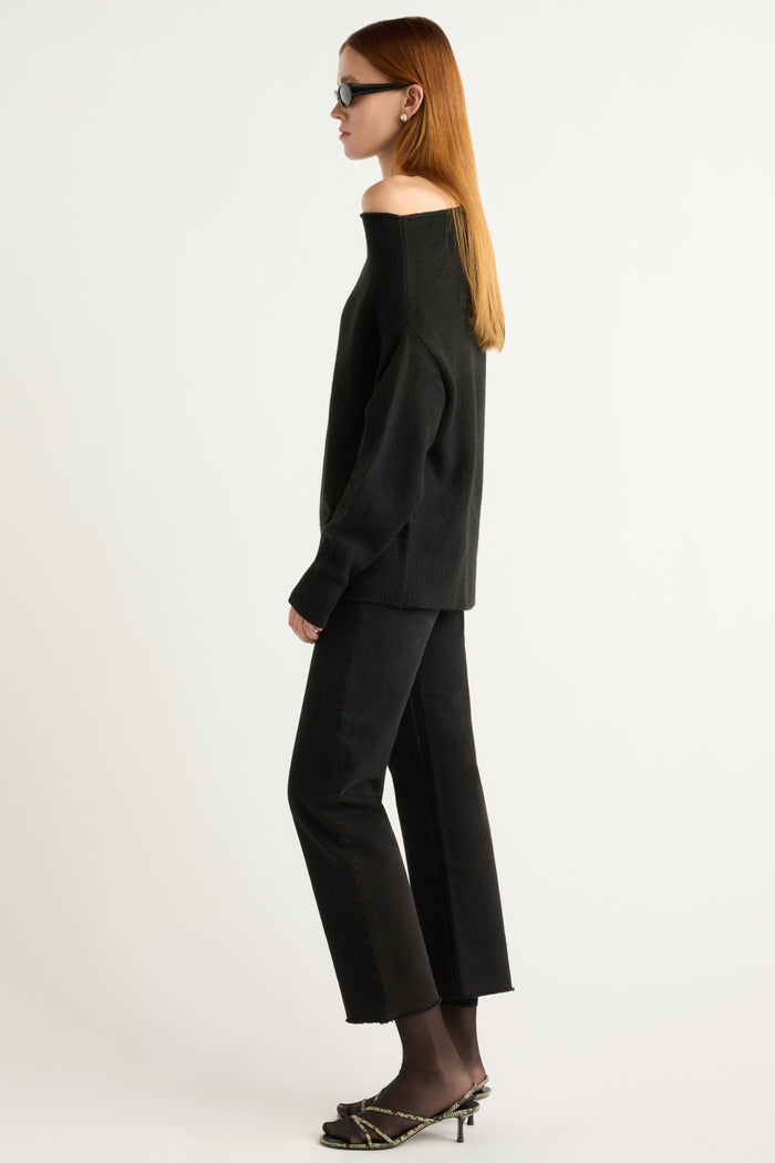 Kelsey | Iris Off-Shoulder Sweater in Size Small