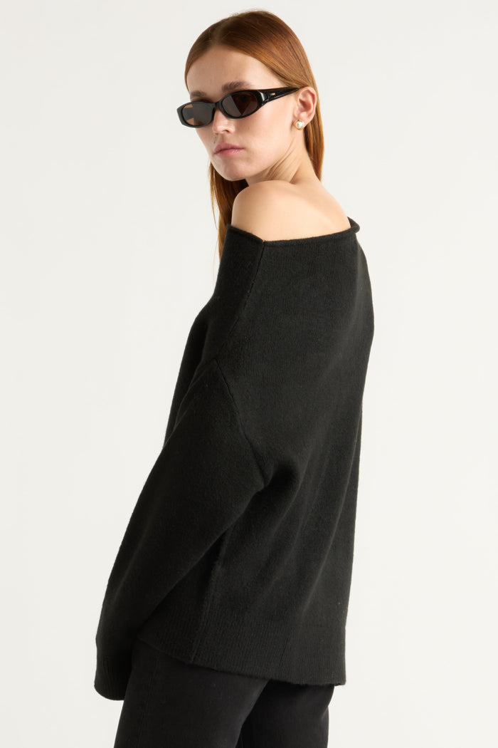 Kelsey | Iris Off-Shoulder Sweater in Size Small