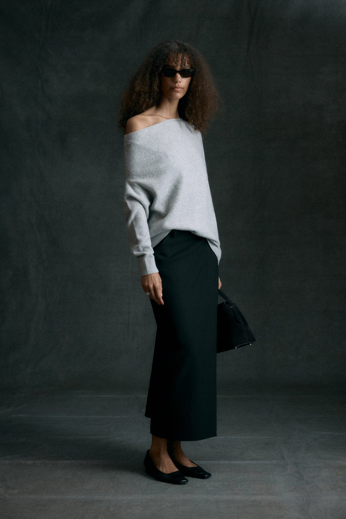 Shelby | Iris Off-Shoulder Sweater in Size Small
