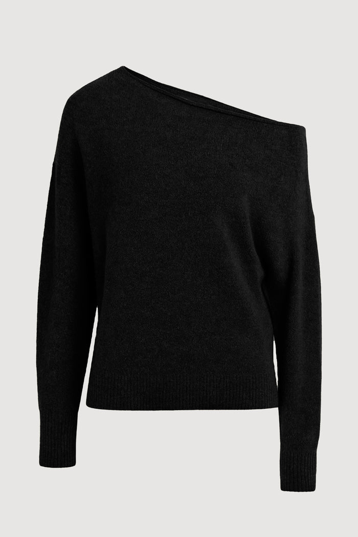Kelsey | Iris Off-Shoulder Sweater in Size Small - Flat