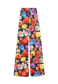 IYANNA CLN WAIST FIT FLARE PAN - BLOOMING FIELDS