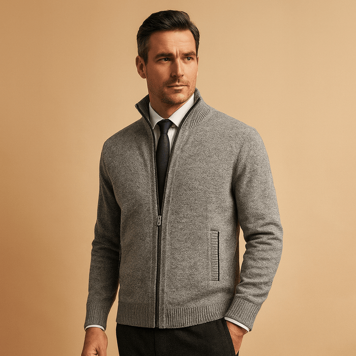 Jacket Men Zip-Up Design for Casual and Sporty Comfort