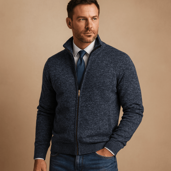 Jacket Men Zip-Up Design for Casual and Sporty Comfort