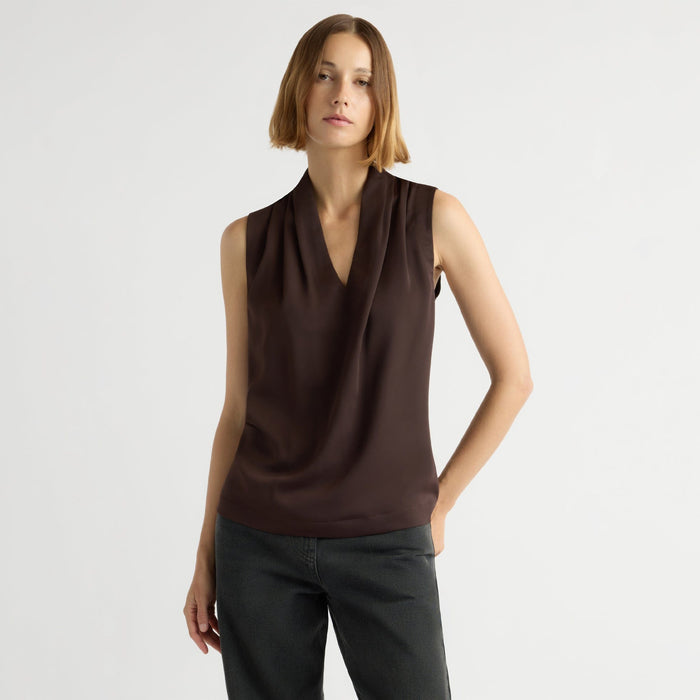 Mali | Jae V-Neck Sleeveless Blouse in Size Small