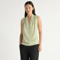 May-Li | Jae V-Neck Sleeveless Blouse in Size Small