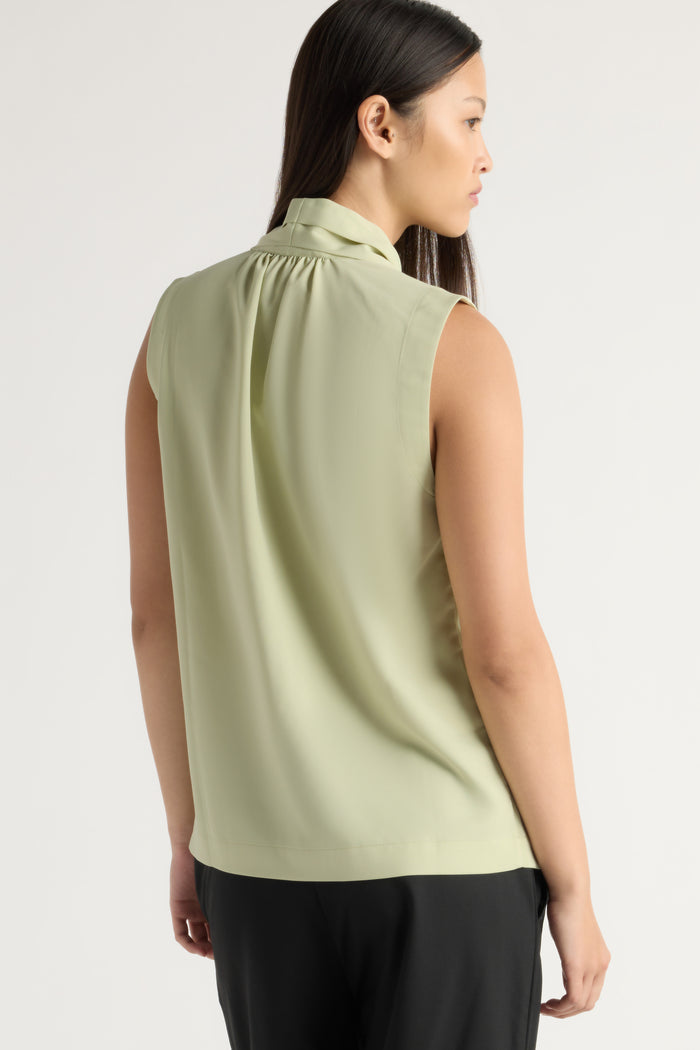 May-Li | Jae V-Neck Sleeveless Blouse in Size Small