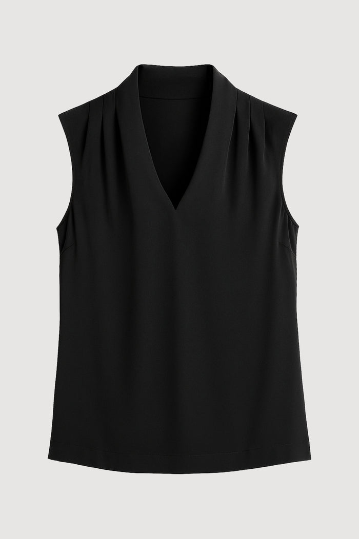 Jess | Jae V-Neck Sleeveless Blouse in Size Small - Flat