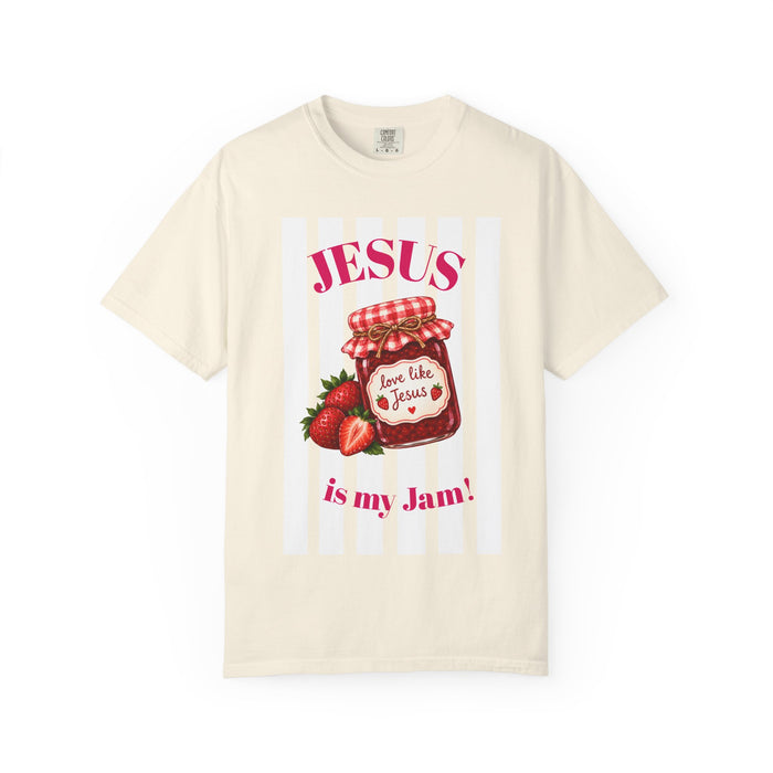 Jesus Is My Jam T-Shirt — "Love Like Jesus" Strawberry Jam Christian Tee