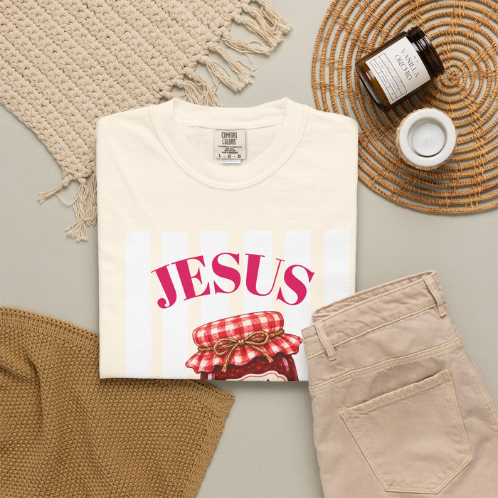 Jesus Is My Jam T-Shirt — "Love Like Jesus" Strawberry Jam Christian Tee
