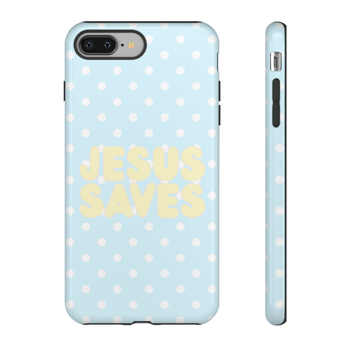 Jesus Saves Polka Dot Phone Case