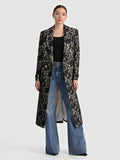 JIMMY LACE COAT - OFF WHITE/BLACK